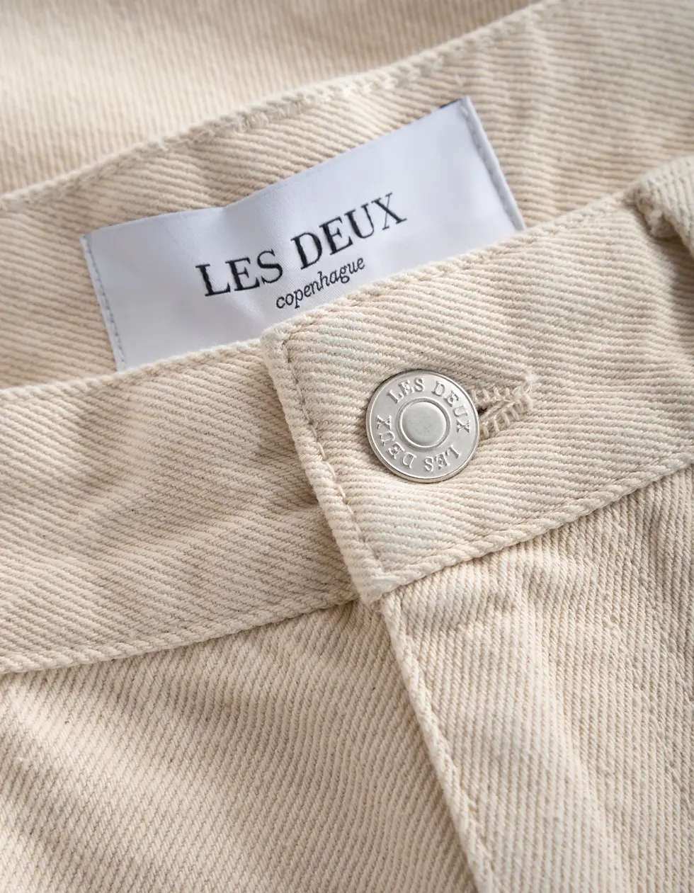 Küçük resim: Les Deux Erkek Denim Pantolon Fildişi