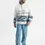 Küçük resim: Retro Patern 1/4 Fermuarlı Unisex Polar Sweat