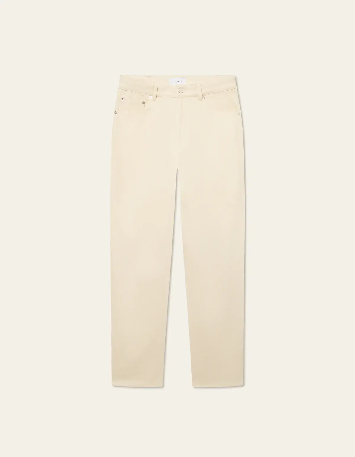 Les Deux Erkek Denim Pantolon Fildişi