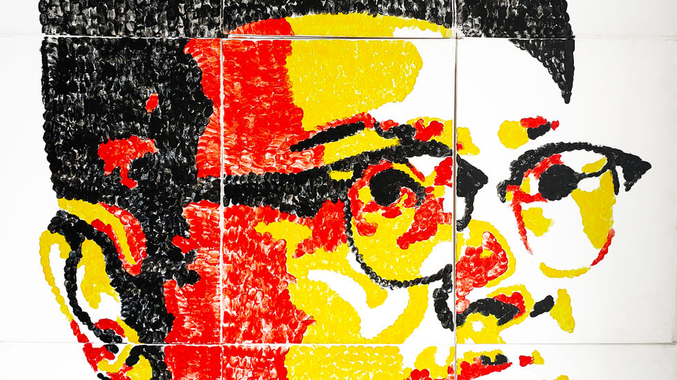 Thumbprint Portrait of Founding Father of Malaysia