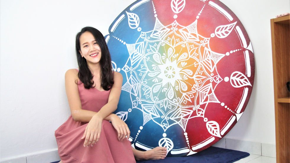 Acrylic Spray Paint Rangoli Kolam