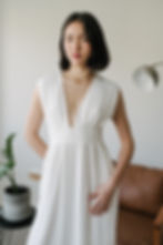 VESTIDO BRANCO MIDI CASUAL