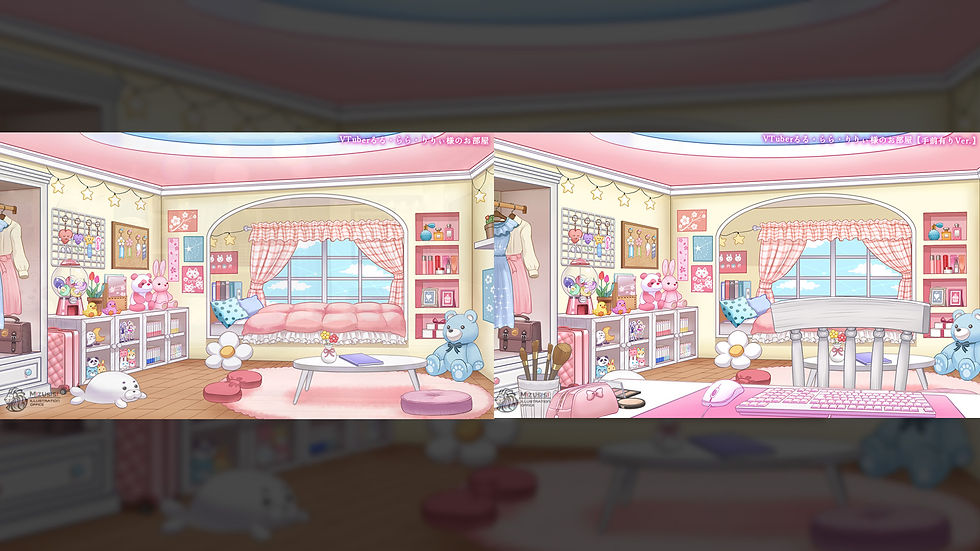 ポップなピンクのお部屋