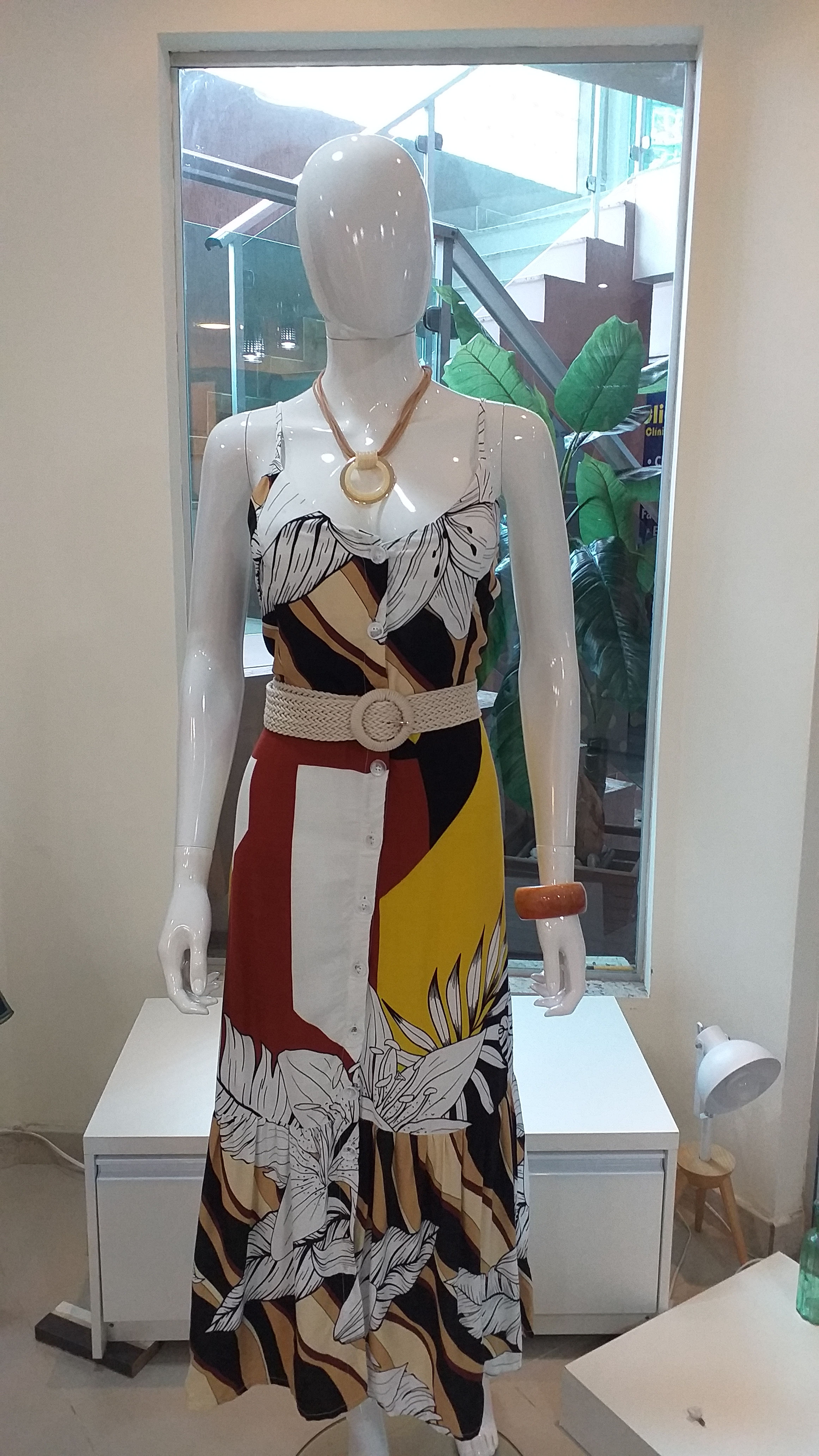 Vestido mid estampado