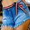Miniatura: short jeans curto com cinto