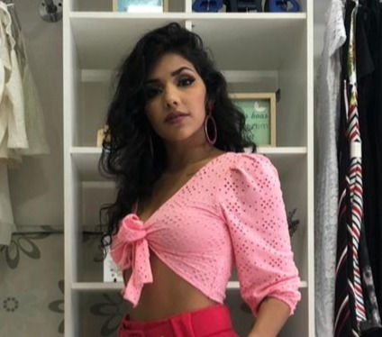 Miniatura: Cropped de manga longa