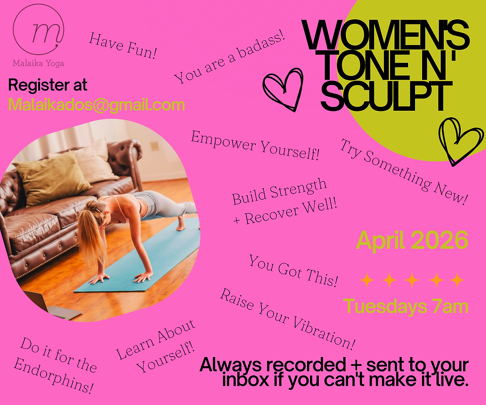 April Tone n' Sculpt 4/7-4/28