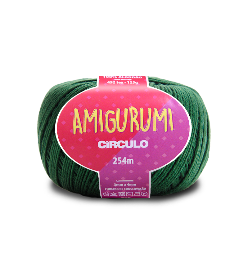 Fio Amigurumi Círculo 5398 Musgo - 254 metros - 125g