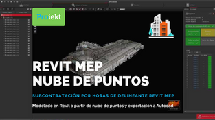 REVIT MEP Nube de puntos - Modelado en Revit a a partir de nube de puntos y exportación a Autocad