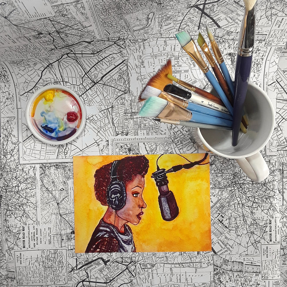 Thumbnail: Samantha White Watercolor Print // Dear White People // played by Logan Browning