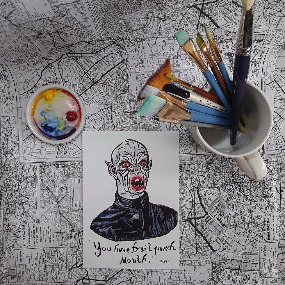 Thumbnail: Buffy the Vampire Slayer / Vampire King / The Master / Art Print Watercolor 5x7