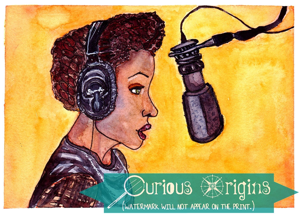Thumbnail: Samantha White Watercolor Print // Dear White People // played by Logan Browning