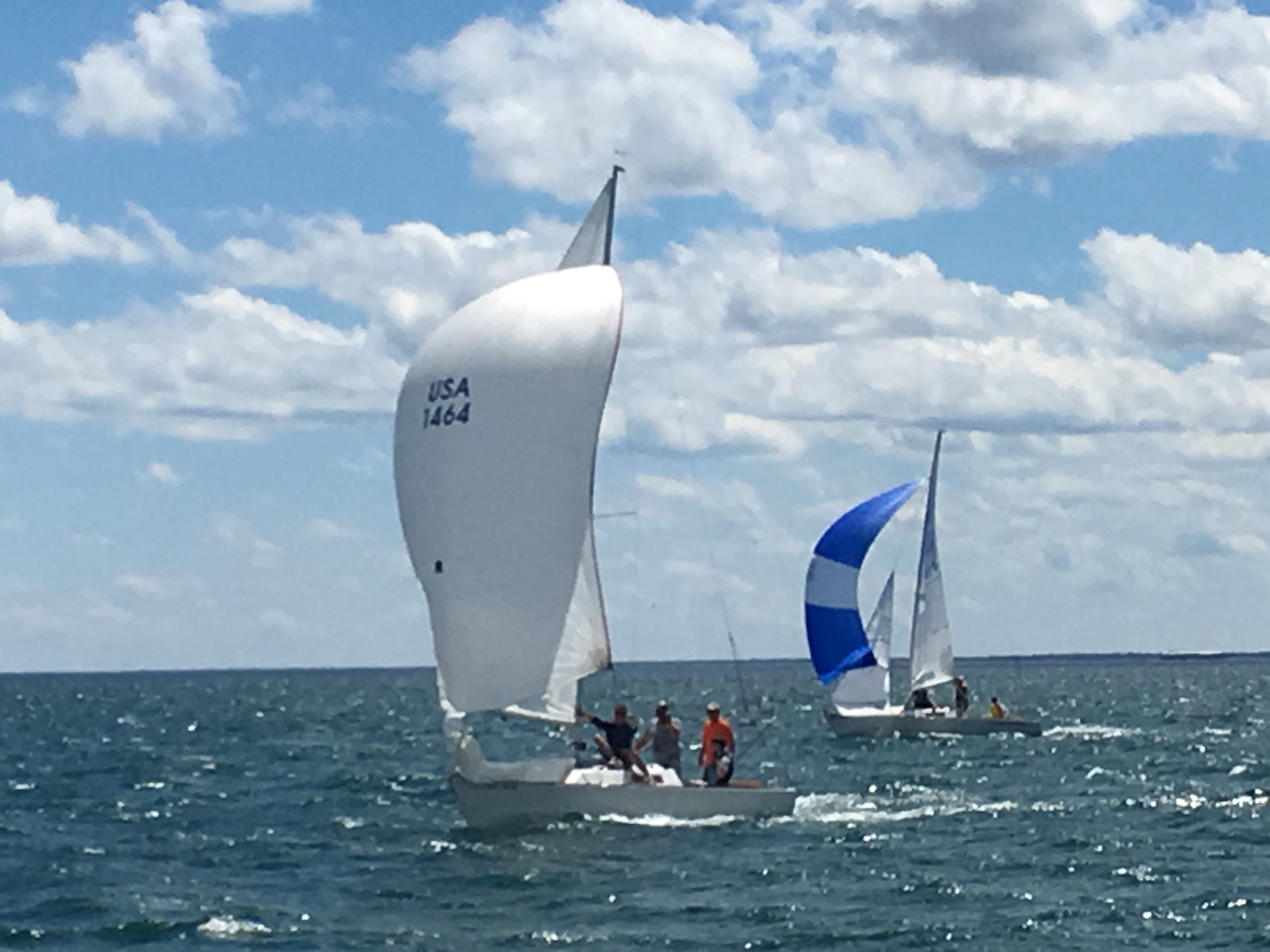 Downwind is fun on Tawas Bay