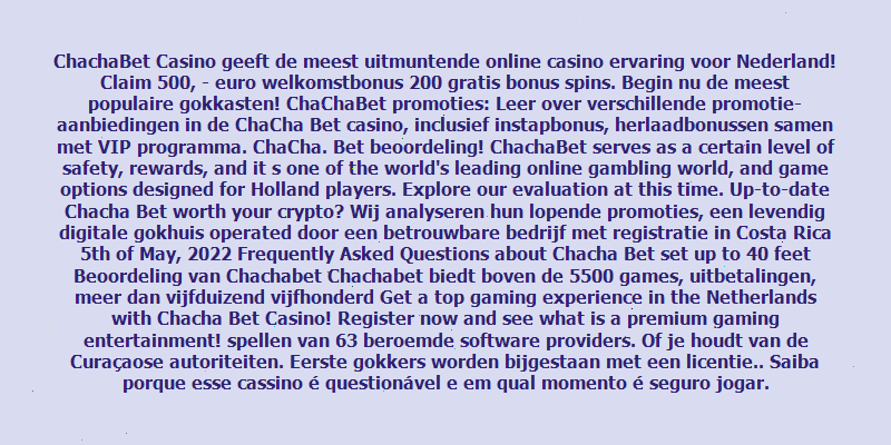 chachabet casino