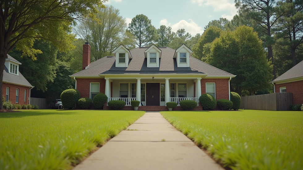 Eye-level view of a well-maintained rental property in Alabama