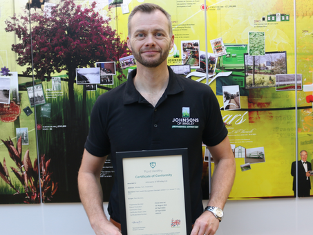 Johnsons Receive Plant Healthy Accreditation For The Third Year
