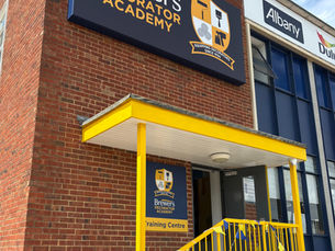 A photo from the outside of Brewers Decorator Academy in Guildford.