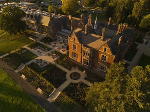 An aerial view of the luxury five-star Rockliffe, in Darlington, on completing the restoration on the building and gardens.