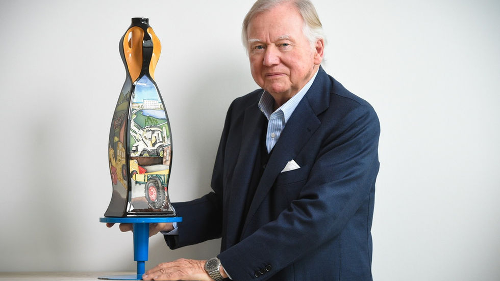 Birthday Salute - Pottery Firm Marks JCB's 80th With Bespoke Vase