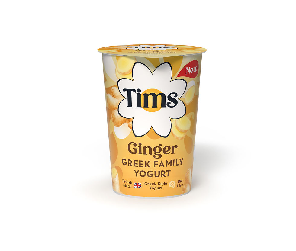 Tims Launches Greek Family Yogurts Into Tesco Including New Ginger Yogurt