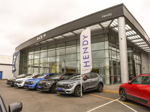 Latest new electric cars at Hendy garage in Bournemouth.