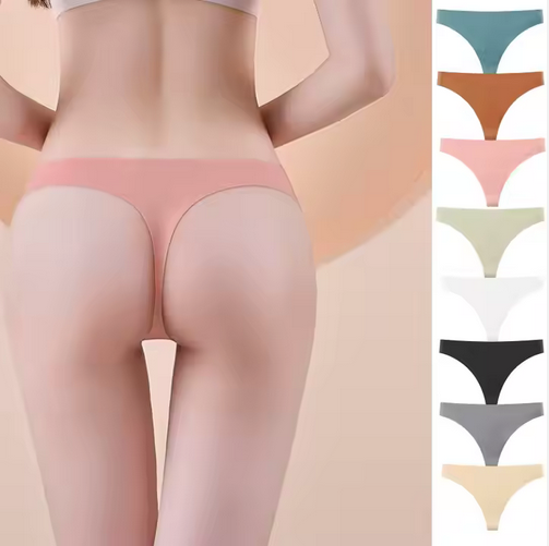 Thumbnail: W.A.P. Seamless Thong – Kinky Couture Metallic Gold Vinyl Women’s Lingerie in Red, Black, White & Pink