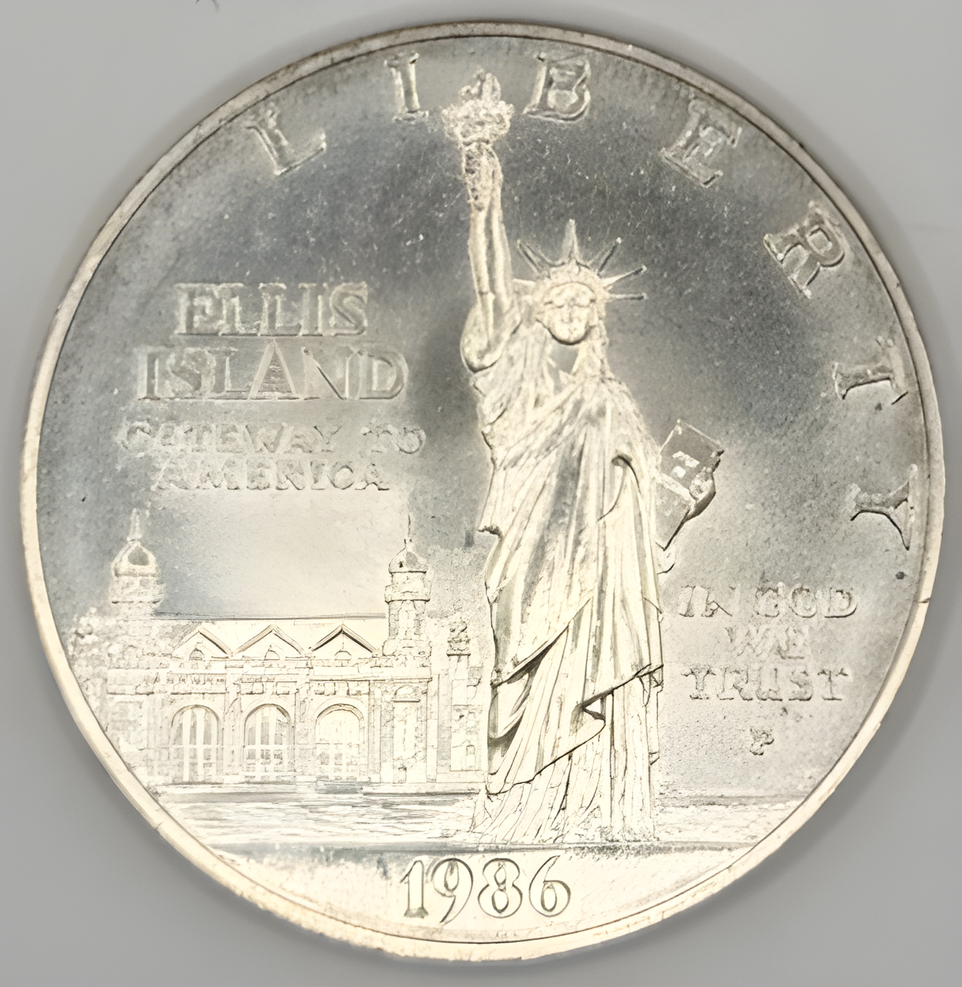 1986 Statue of Liberty–Ellis Island Silver Dollar