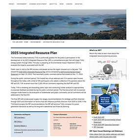 TVA Integrated resource plan