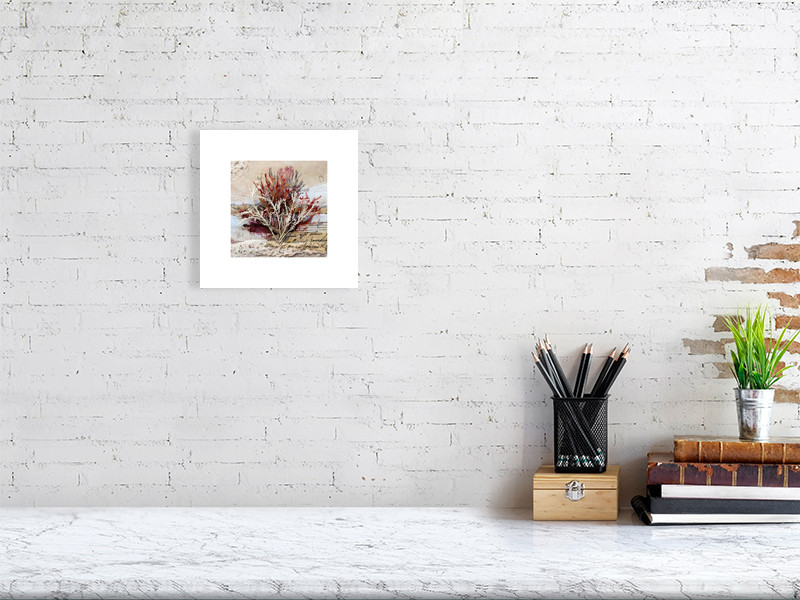 Thumbnail: Fine Art Giclée Print - Seaweed mixed media collage