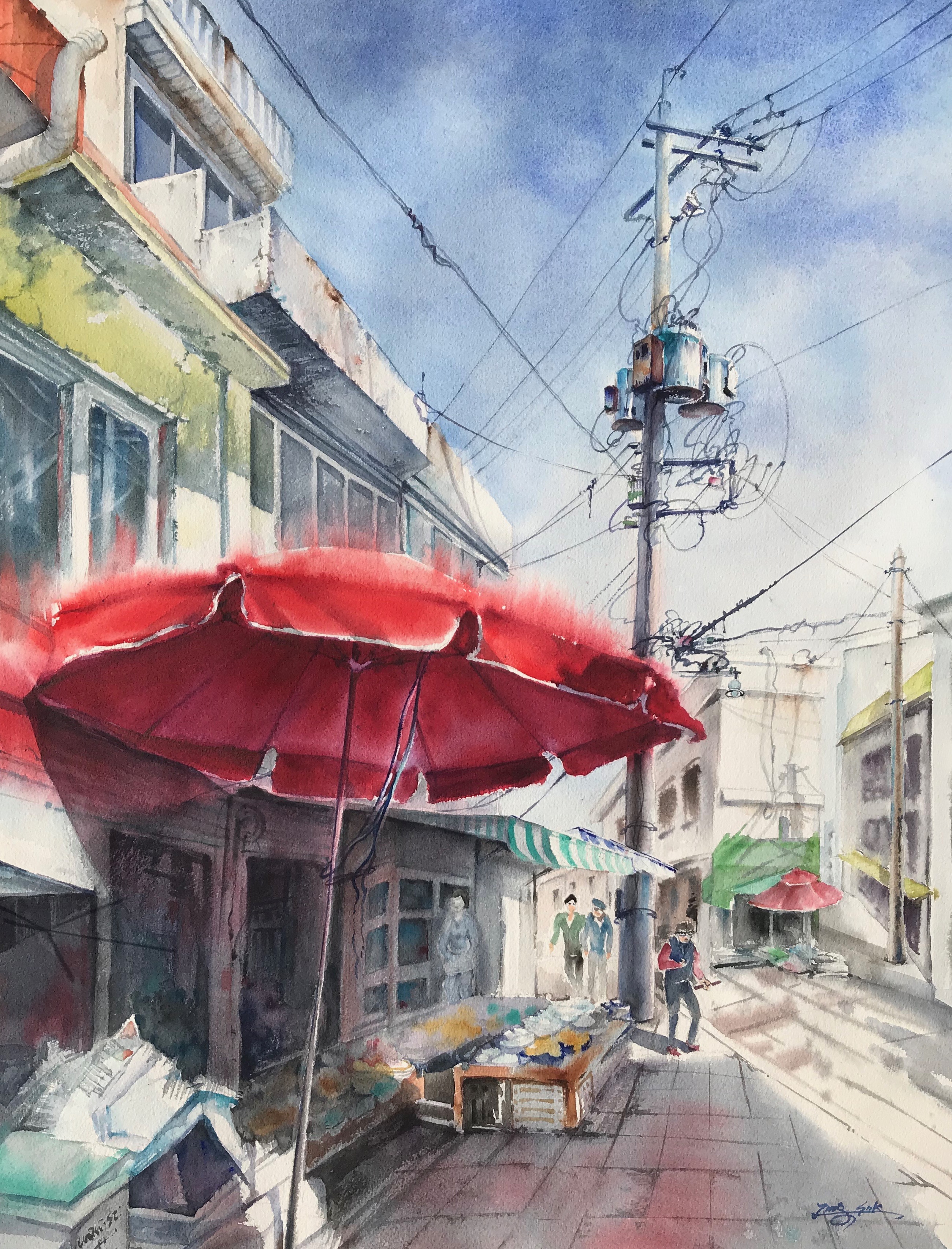 Light and Shadow with Morning Market