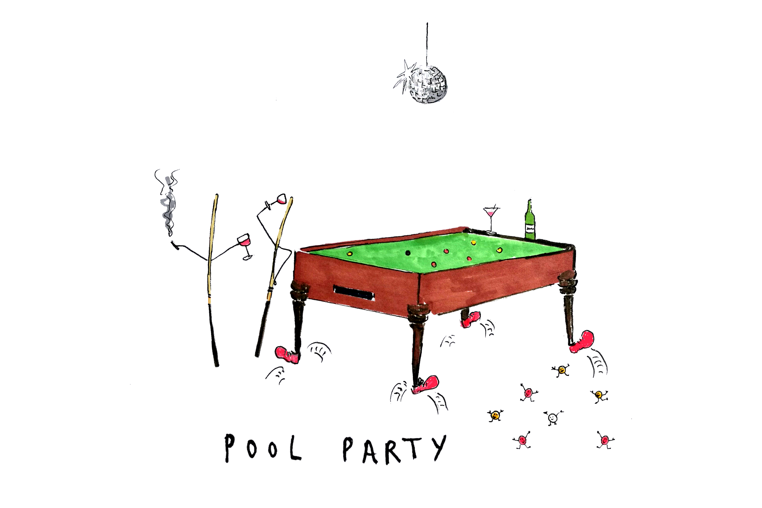 Pool Party Card