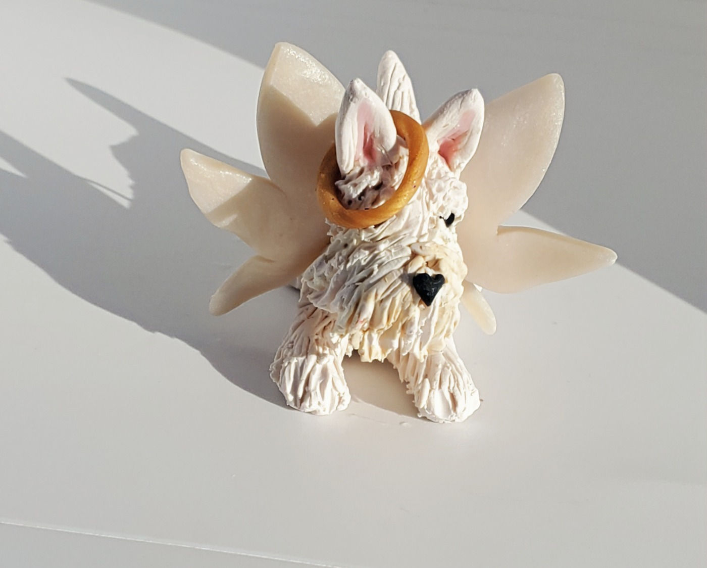 SCOTTIE ANGEL Christmas Ornament HAND MADE WHEATEN SCOTTISH TERRIER