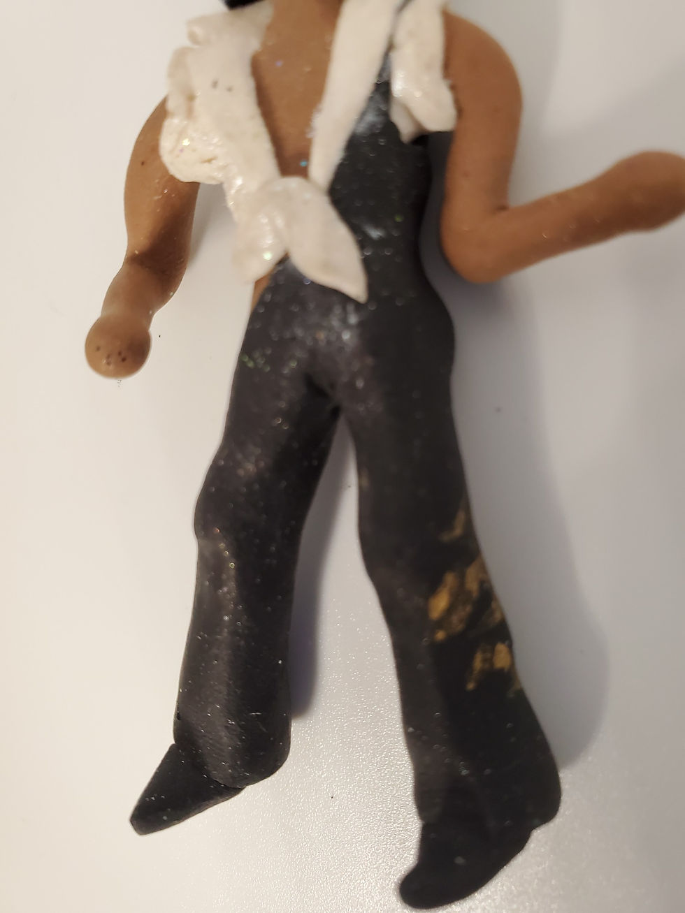 Thumbnail: PRINCE INSPIRED Christmas Ornament Circa 1986(?) Hand Made Polymer Clay