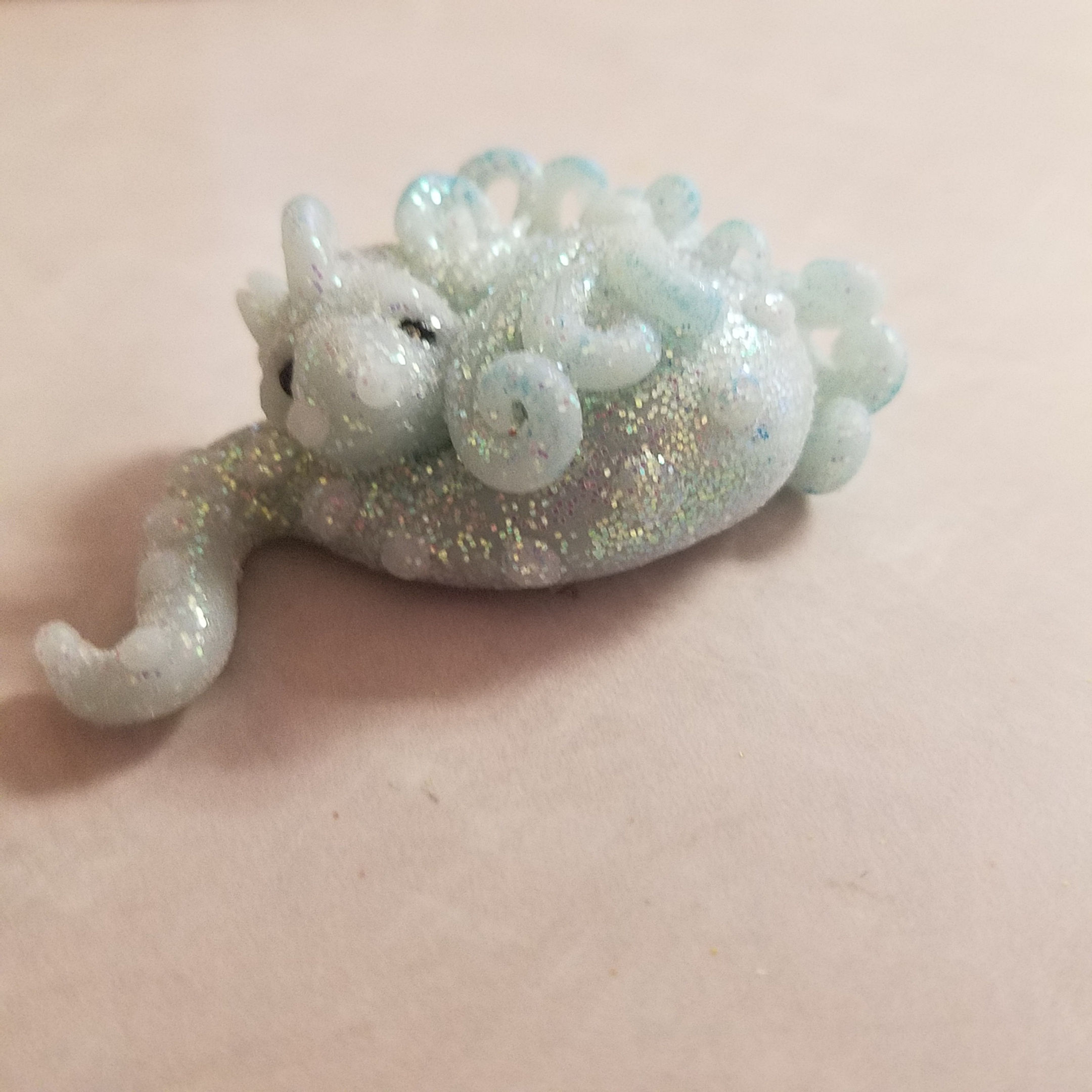 Curled-up Pearlescent Dragon