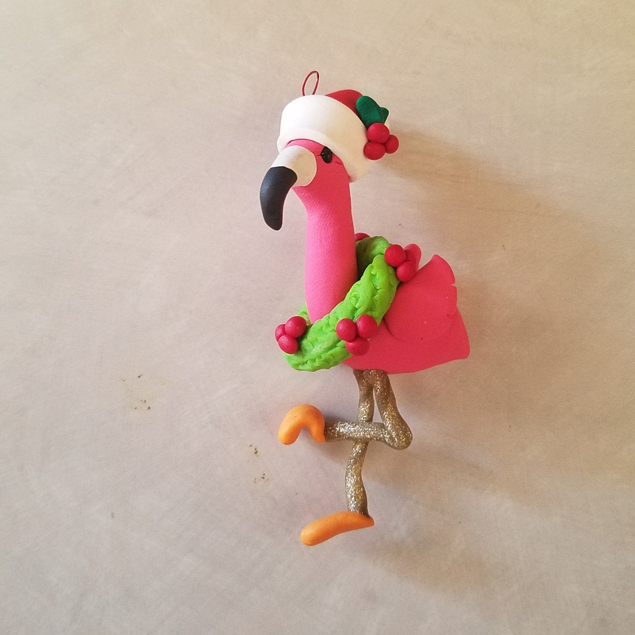 Flamingo Christmas Ornament