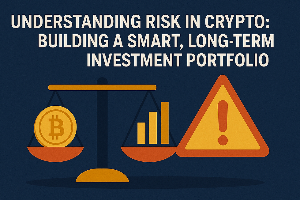 Eye-level view of a person analyzing cryptocurrency trends on a laptop
