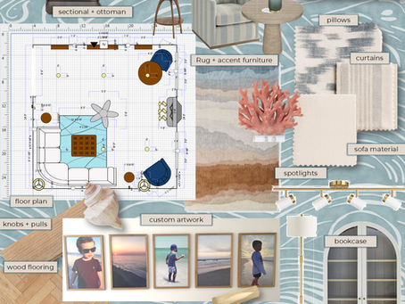 casually coastal living room