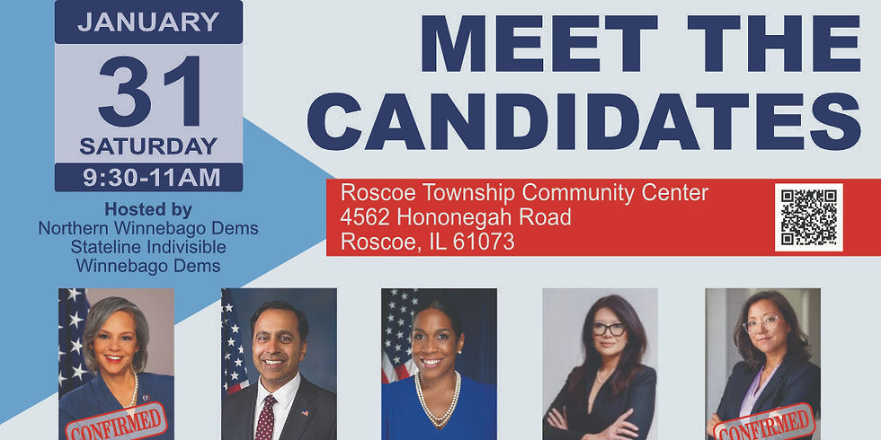 Meet the Candidates 1/31 9:30-11am