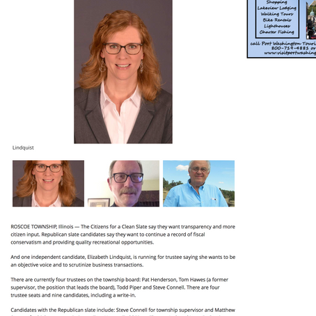 Great campaign coverage by the Beloit Daily News