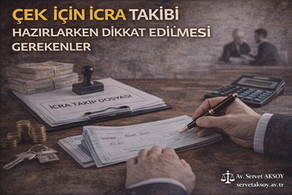 çek, kambiyo seneti, icra takibi, ticaret hukuku, uzman avukat