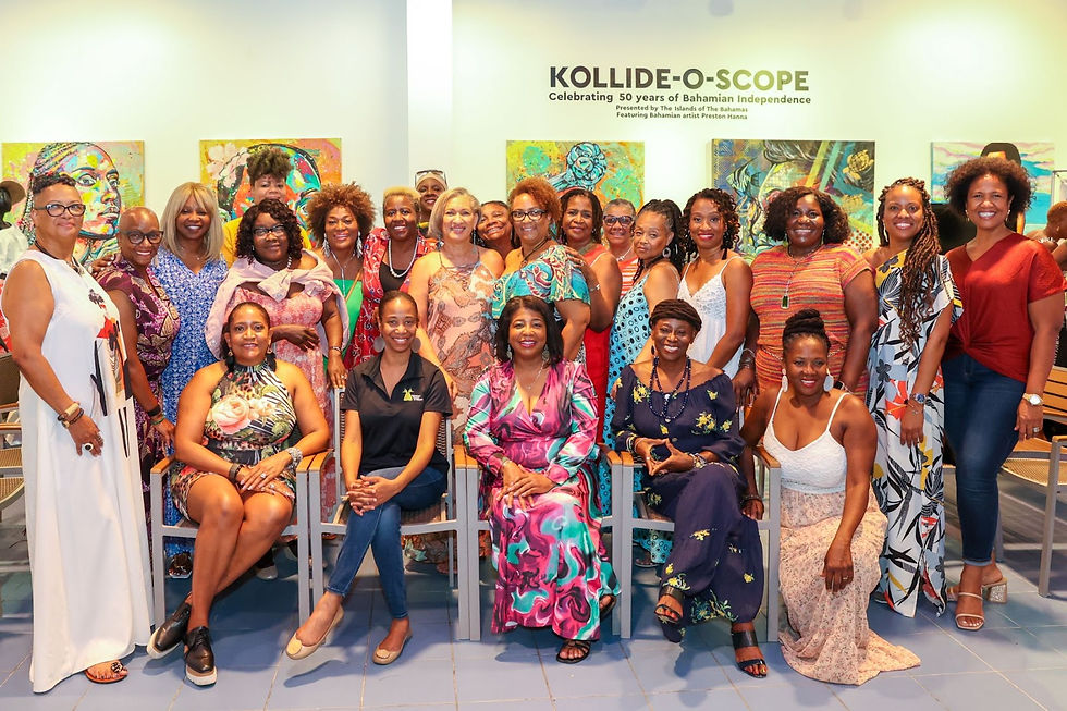 Ladies from the Jamaican Women of Florida gathered for a photo op in 2023, a consistent partner of this event. (Courtesy of Island Syndicate)