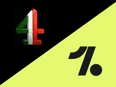 Channel 4 ident for Football Italia and Gazzetta Football Italia and One Football app logo