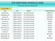 VP meeting schedule