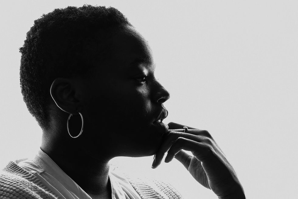 Studio portrait photography