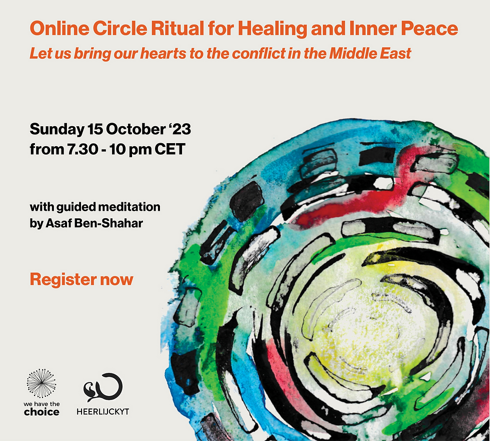 Circle Ritual for Healing & Inner Peace — Our hearts with the Middle East (1)