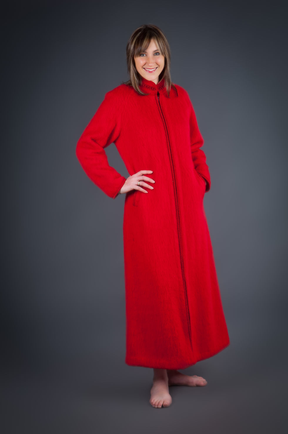 Miniature : Robe d'hôtesse zippée et galon torsades