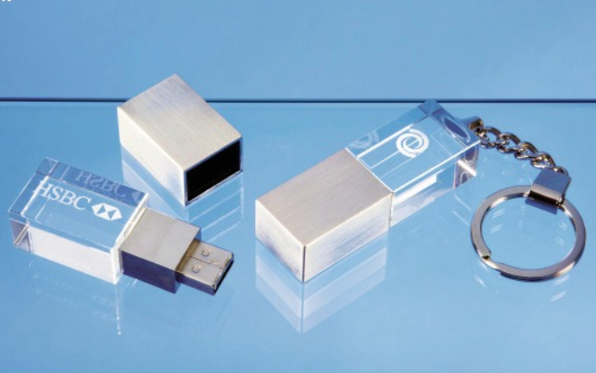 4GB Optical Crystal Memory Stick Keyring