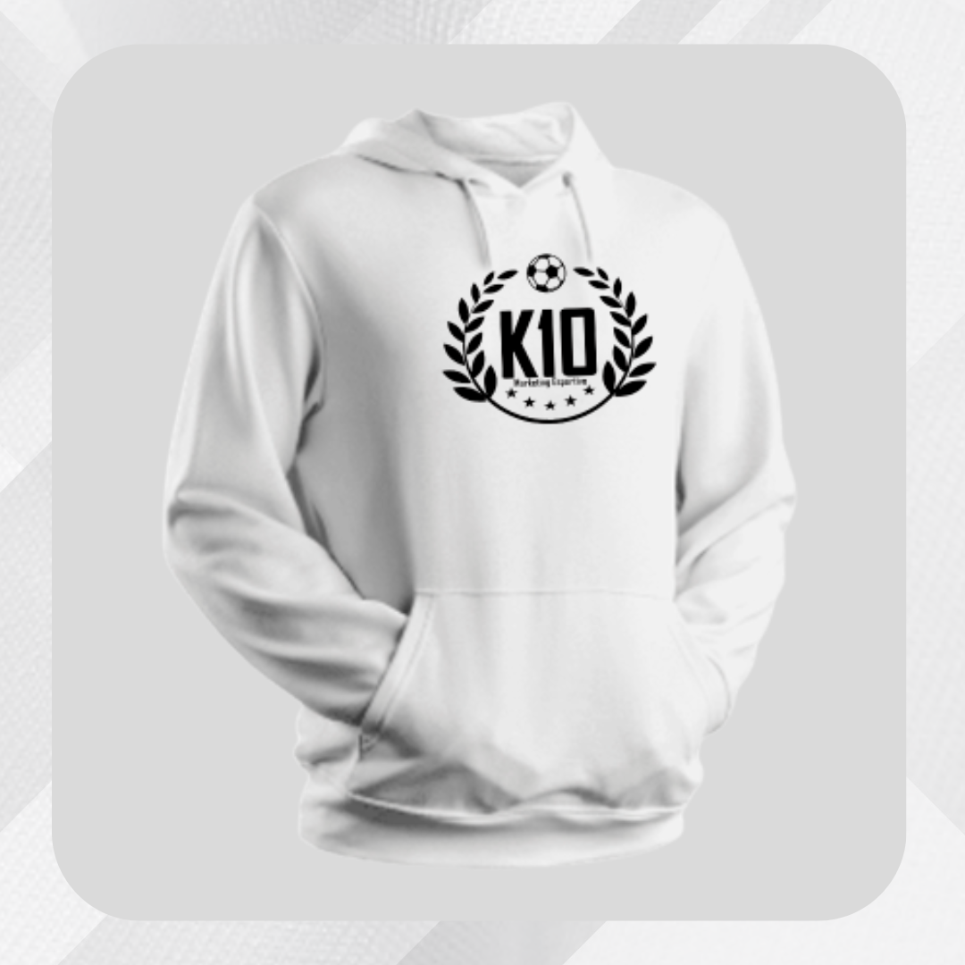 Moletom AG K10 Com Capuz Unissex - Branco