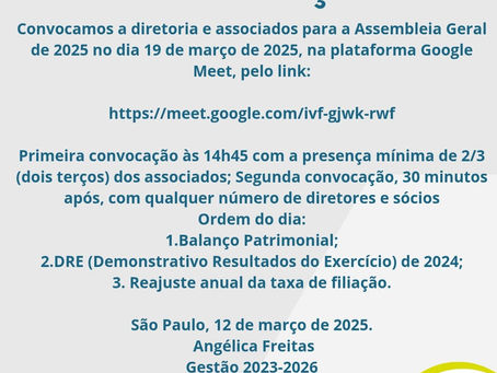 Convocação assembleia geral