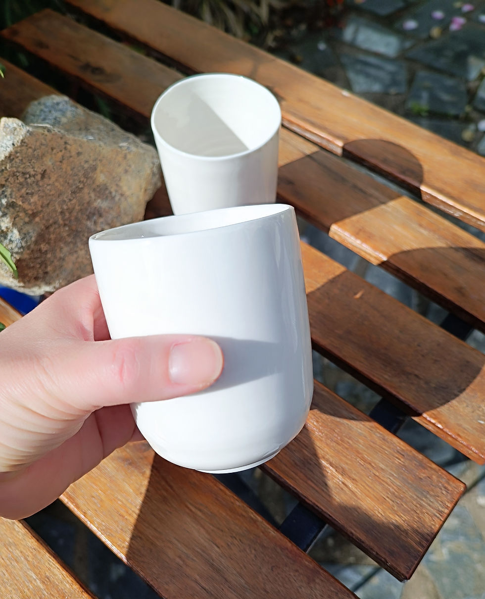 Miniature : Mug en porcelaine blanche